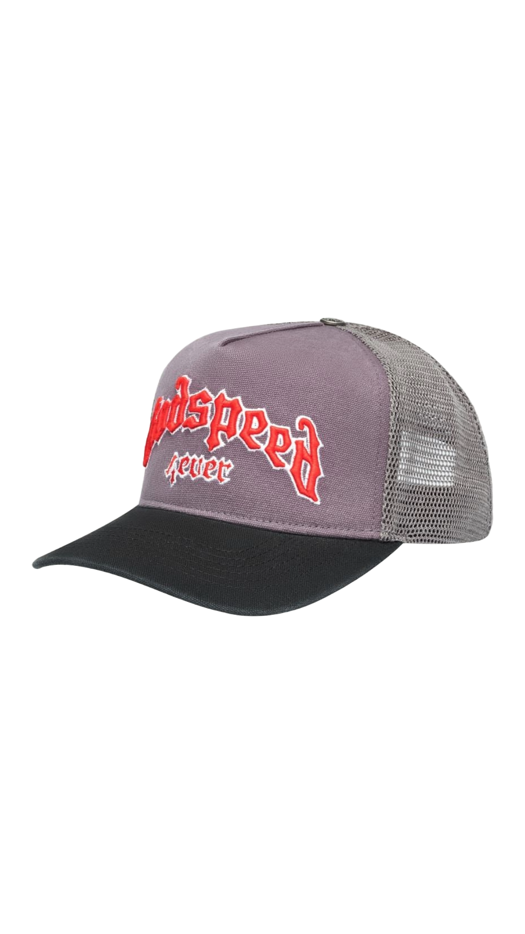 GODSPEED FOREVER TRUCKER HAT (GREY/RED)