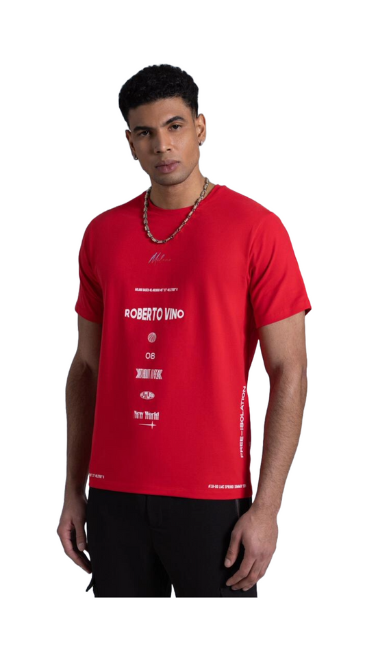 ROBERTO VINO "BIG LOGO" RED TEE