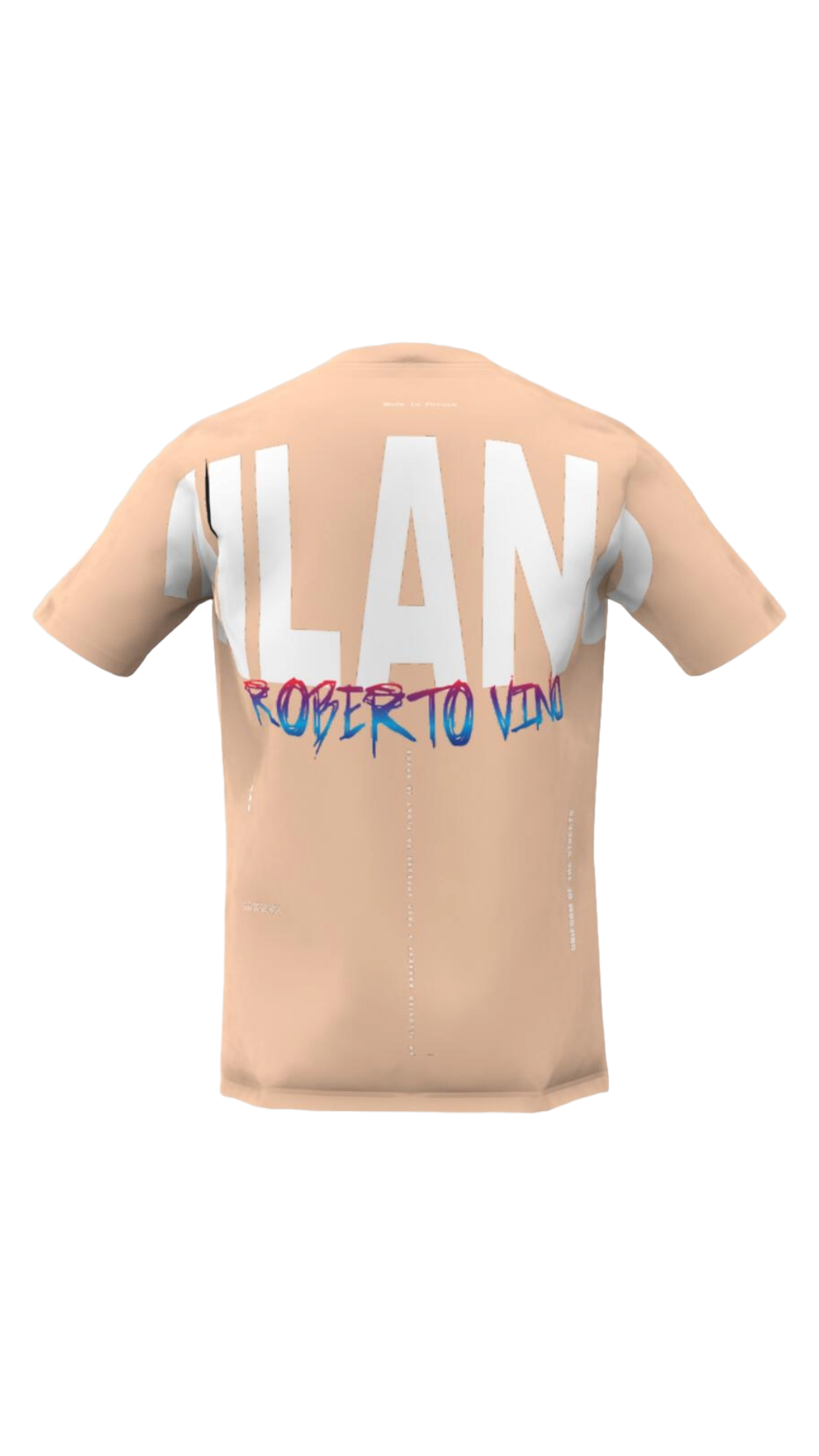 ROBERTO VINO "BIG LOGO" APRICOT TEE