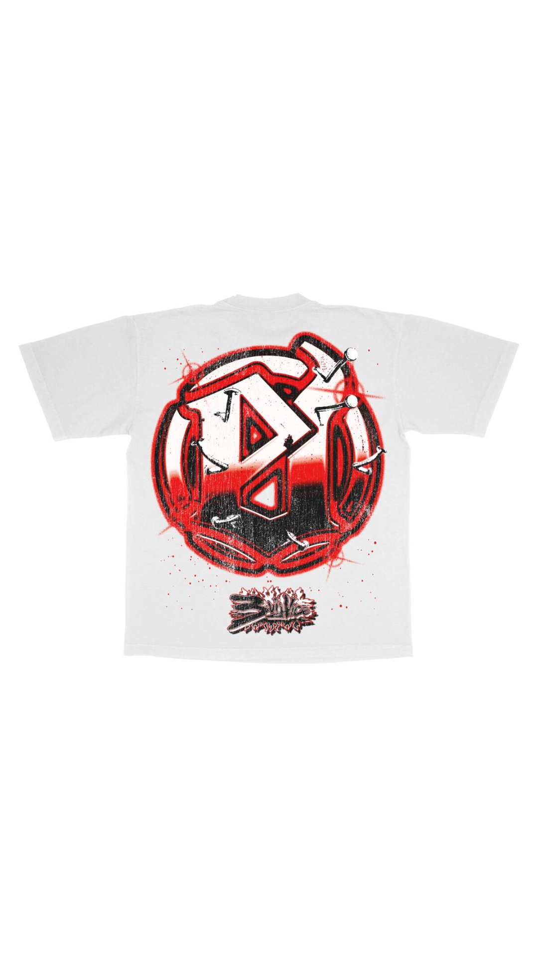 EVIL VICE NAIL HEAD TEE (WHT)