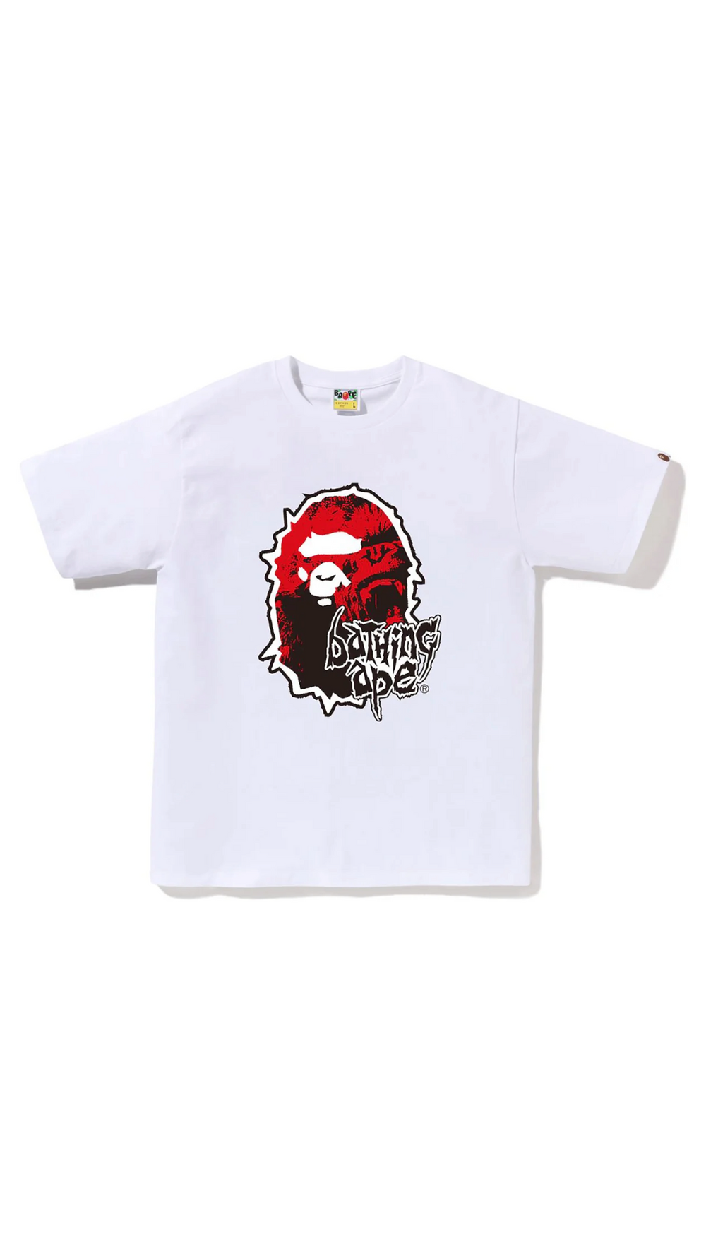 BAPE MADE APE HEAD TEE (WHT)