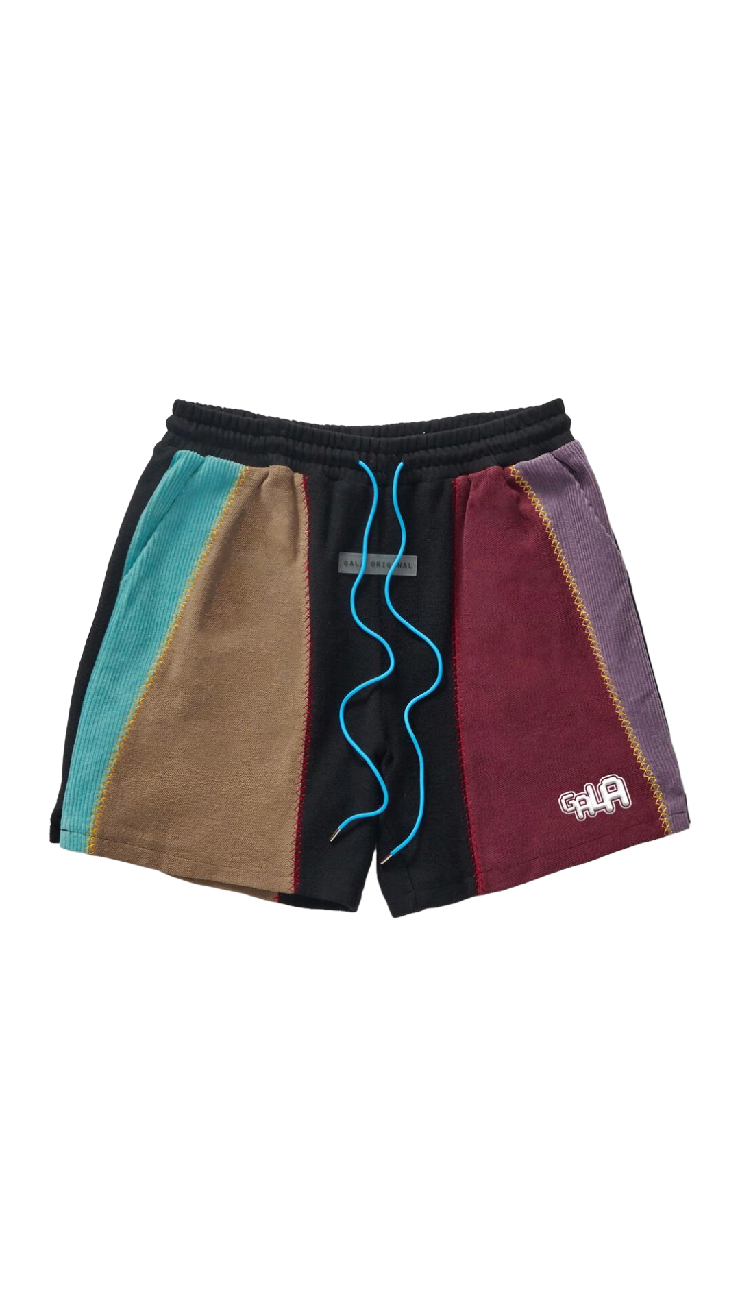 GALA "SLICER" PANEL SHORTS (MAROON/TEAL)