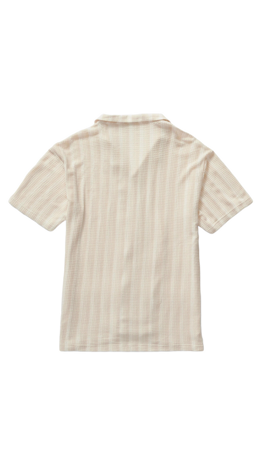 GALA "SIERRA" BUTTON-UP (TAN STRIPE)