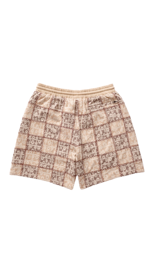 SUGARHILL "BLOCKA" SHORTS (BROWN)