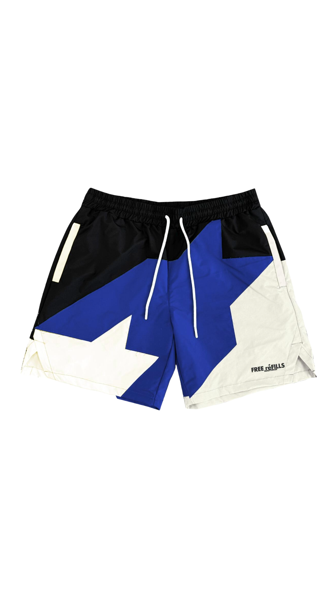 FR STAR NYLON STITCHED SHORTS (BLUE)