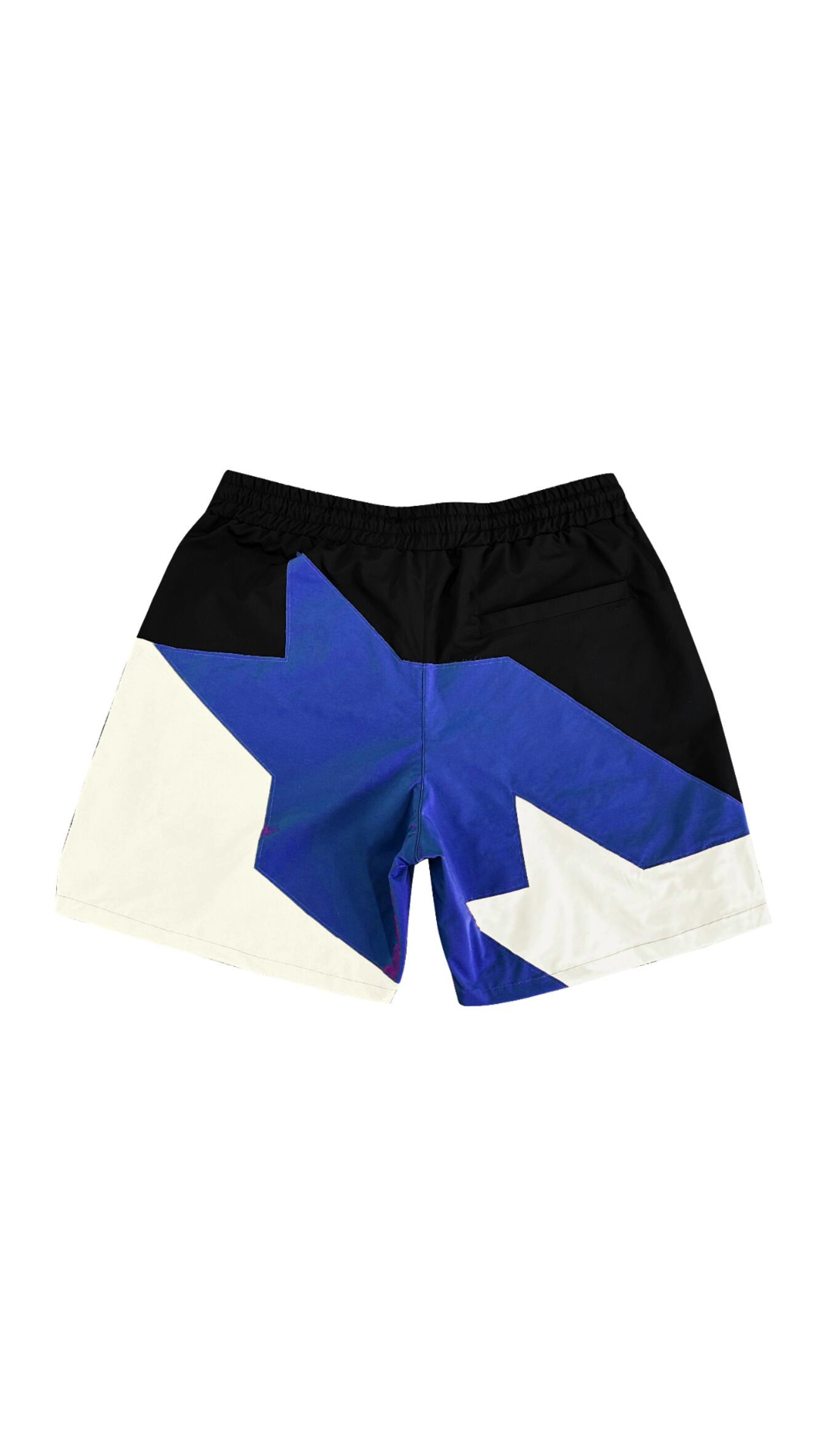 FR STAR NYLON STITCHED SHORTS (BLUE)