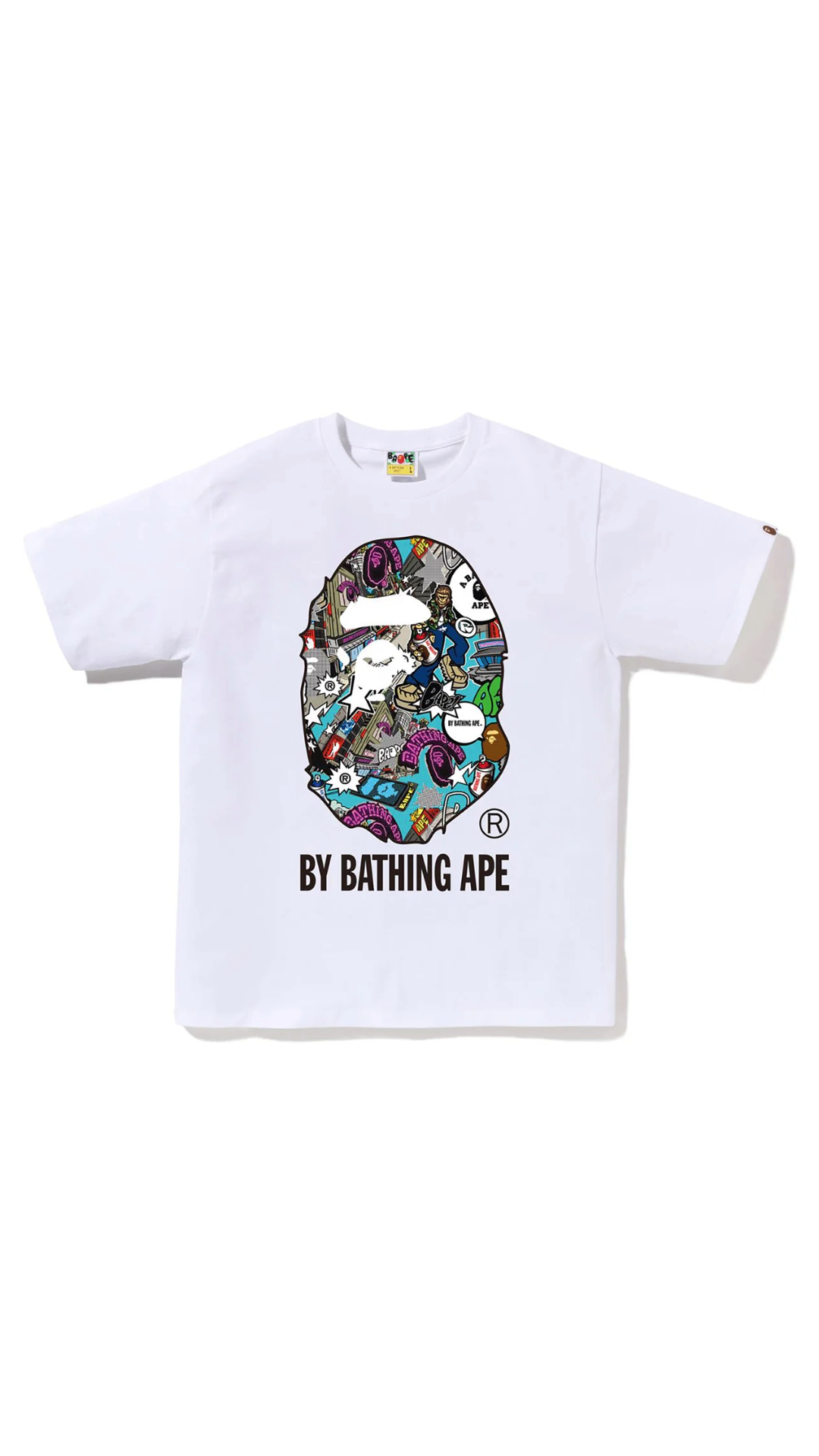 BAPE COMIC ART APE TEE (WHITE)