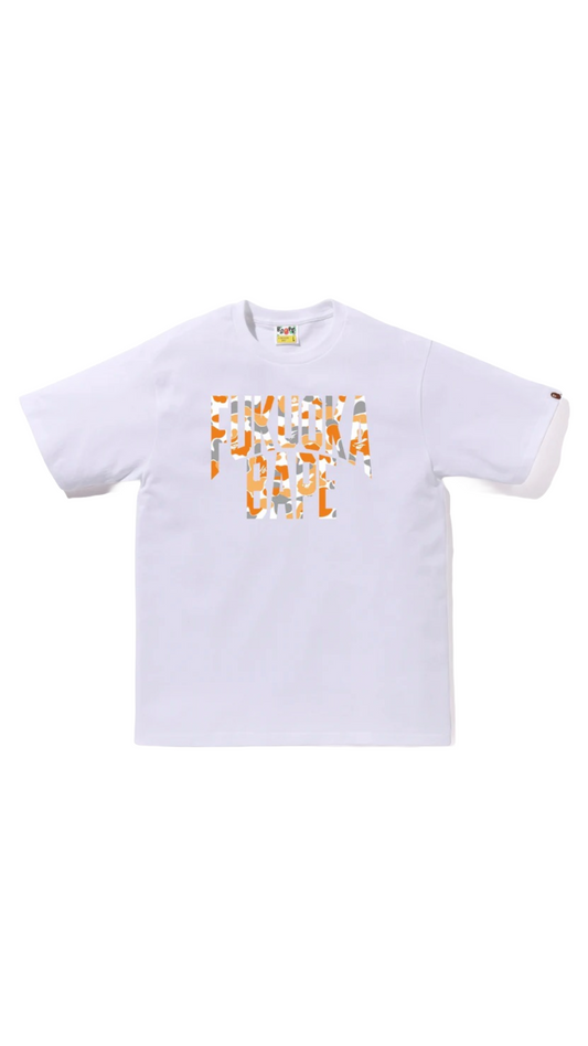 BAPE FAKUOKA NYC LOGO TEE (WHT)