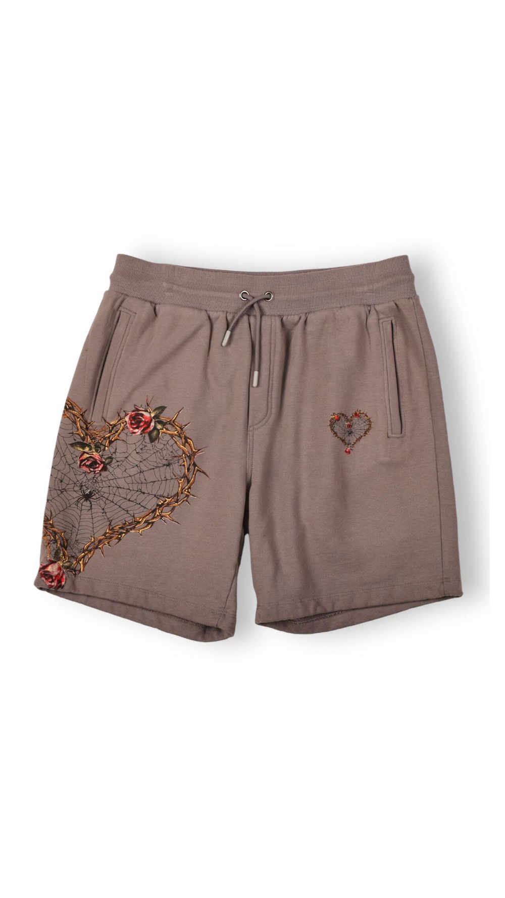 SH THORN HEARTS SHORTS (GRY)