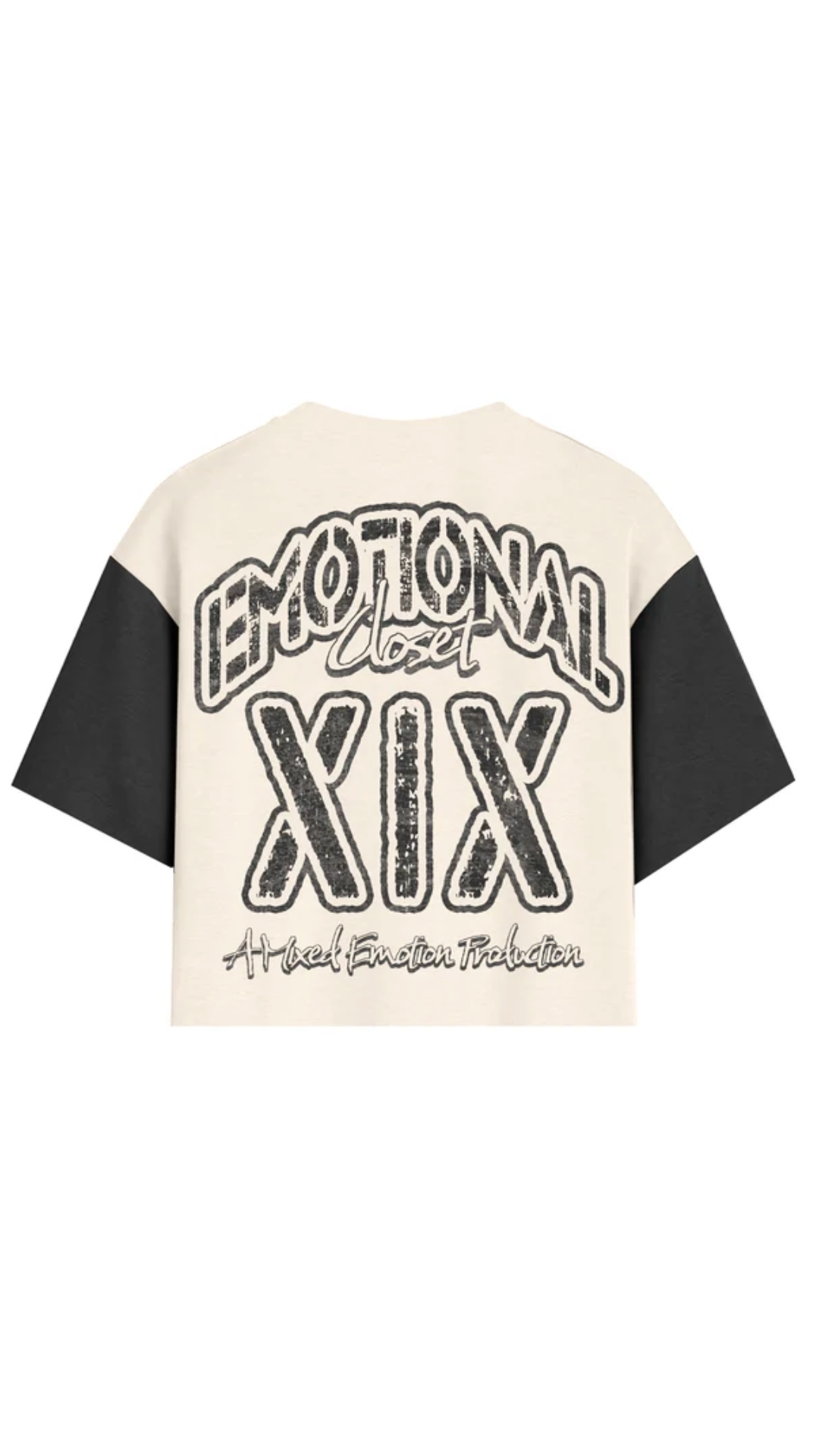 "EMOTIONAL CLOSET" CROPPED TEE