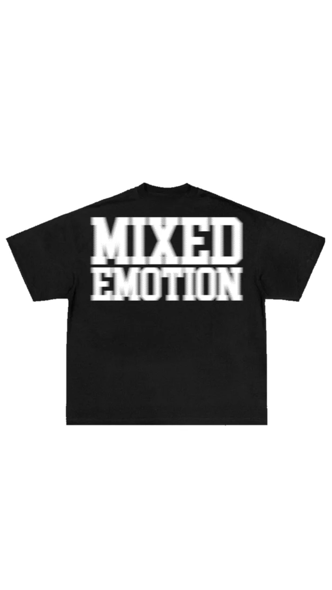 BLACK "BLUR" TEE