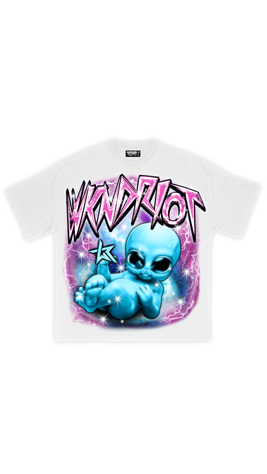 WKND RIOT "BABY ALIEN" TEE (WHITE)