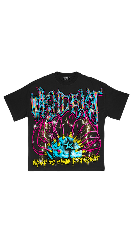 WKND RIOT "WIRED MIND" TEE (BLACK)