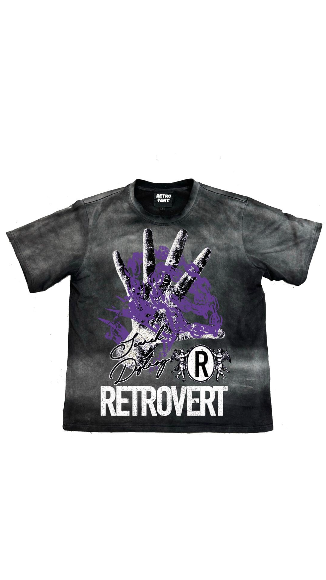 RETROVERT HAND T-SHIRT (PURPLE)