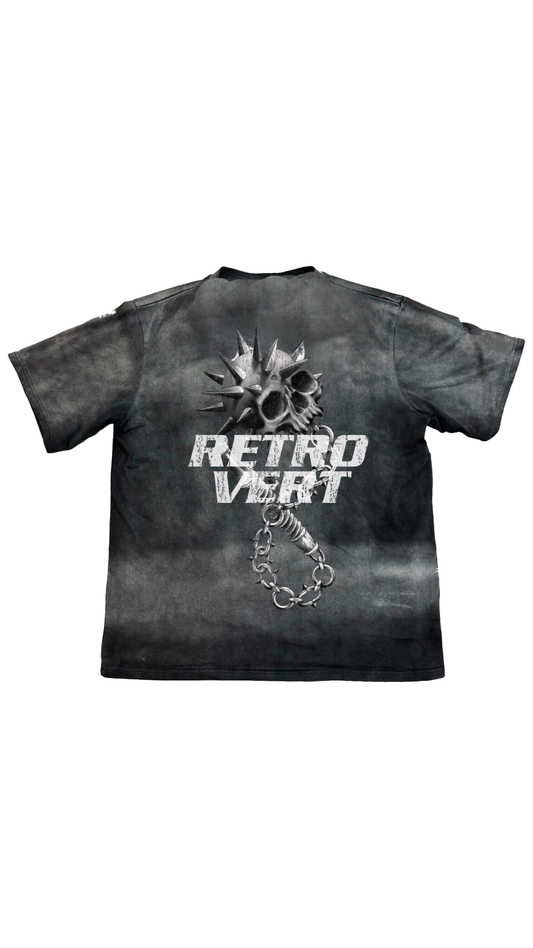 RETROVERT SKULL WEAPON T-SHIRT (BLACK)