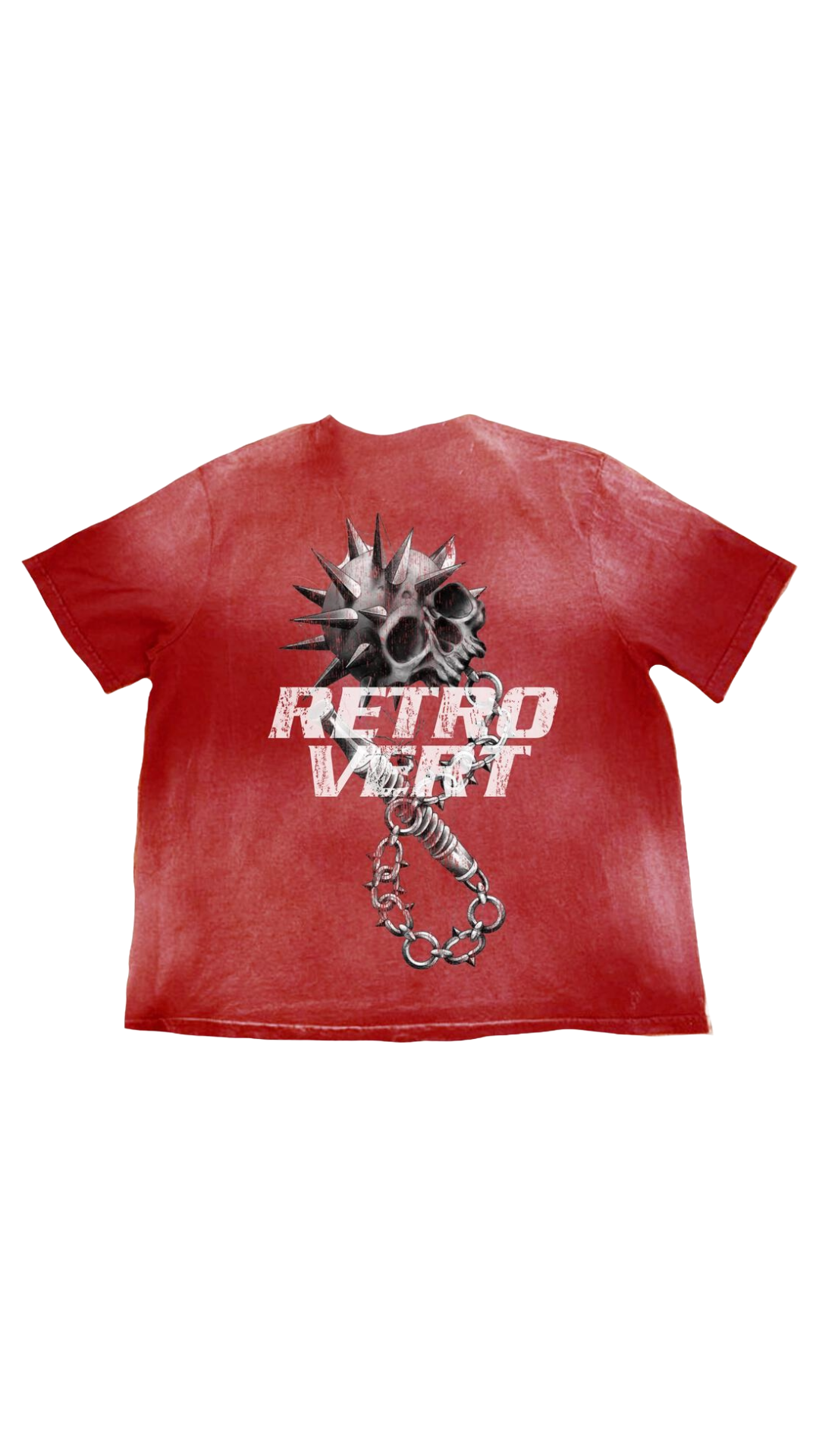 RETROVERT SKULL WEAPON T-SHIRT (RED)