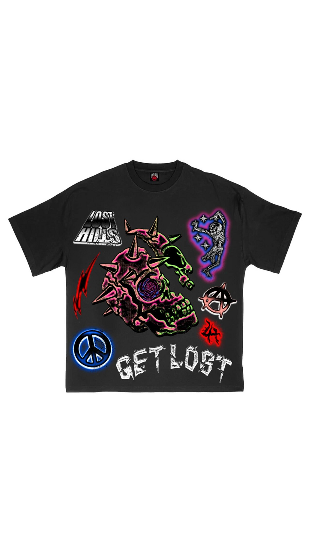 LOSTHILLS LH30006 TEE (BLACK)