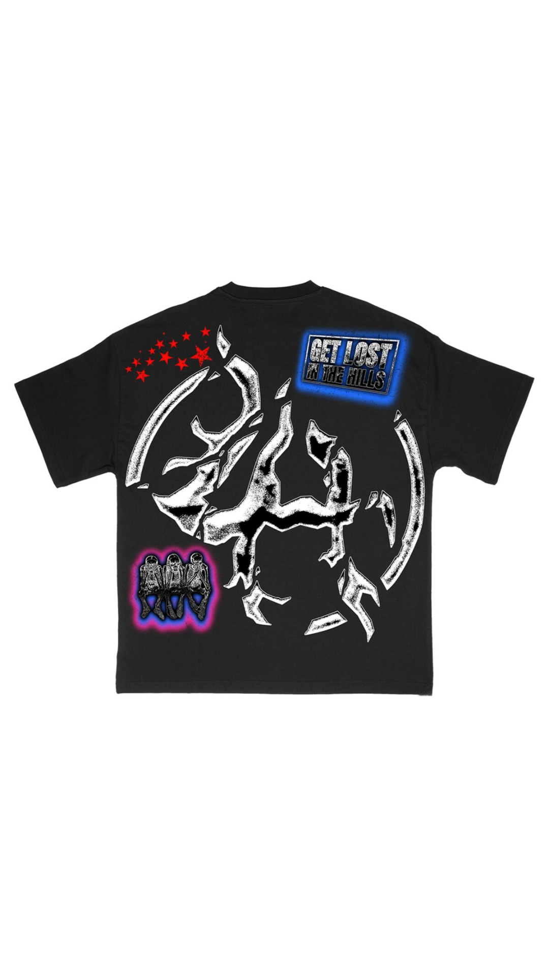 LOSTHILLS LH30006 TEE (BLACK)