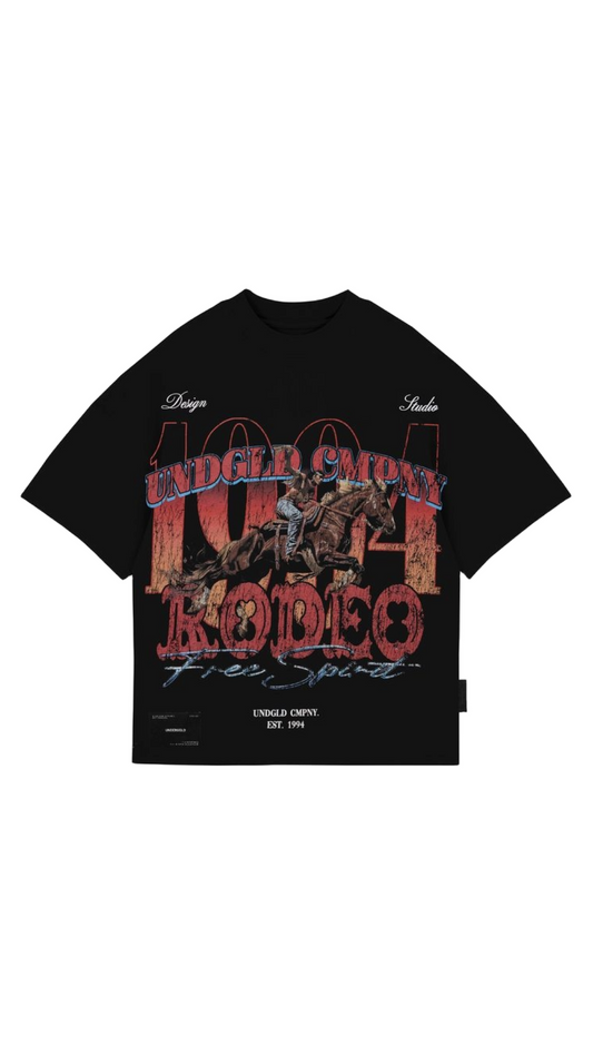 Undergold Rodeo 1994 UNDGLD CMPNY Boxy Tshirt Black