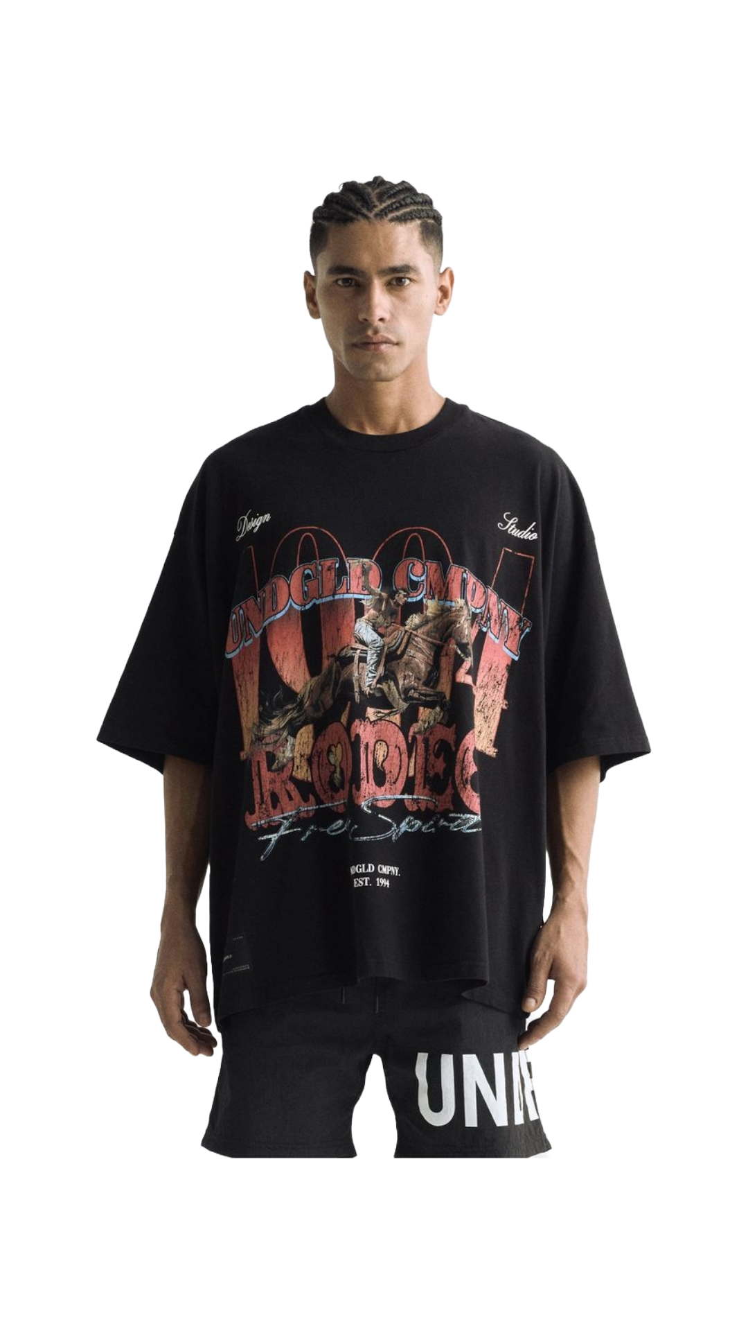 Undergold Rodeo 1994 UNDGLD CMPNY Boxy Tshirt Black