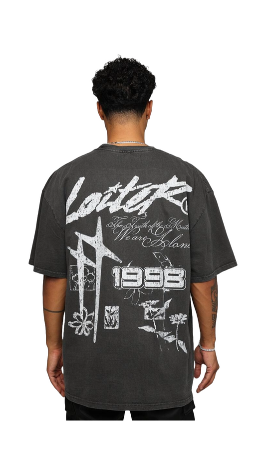 Loiter Firing Range Vintage T-Shirt Black Wash