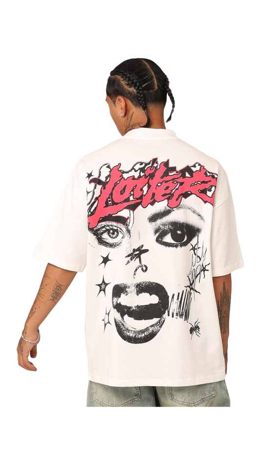 Loiter Sketchbook Oversized T-Shirt Off White