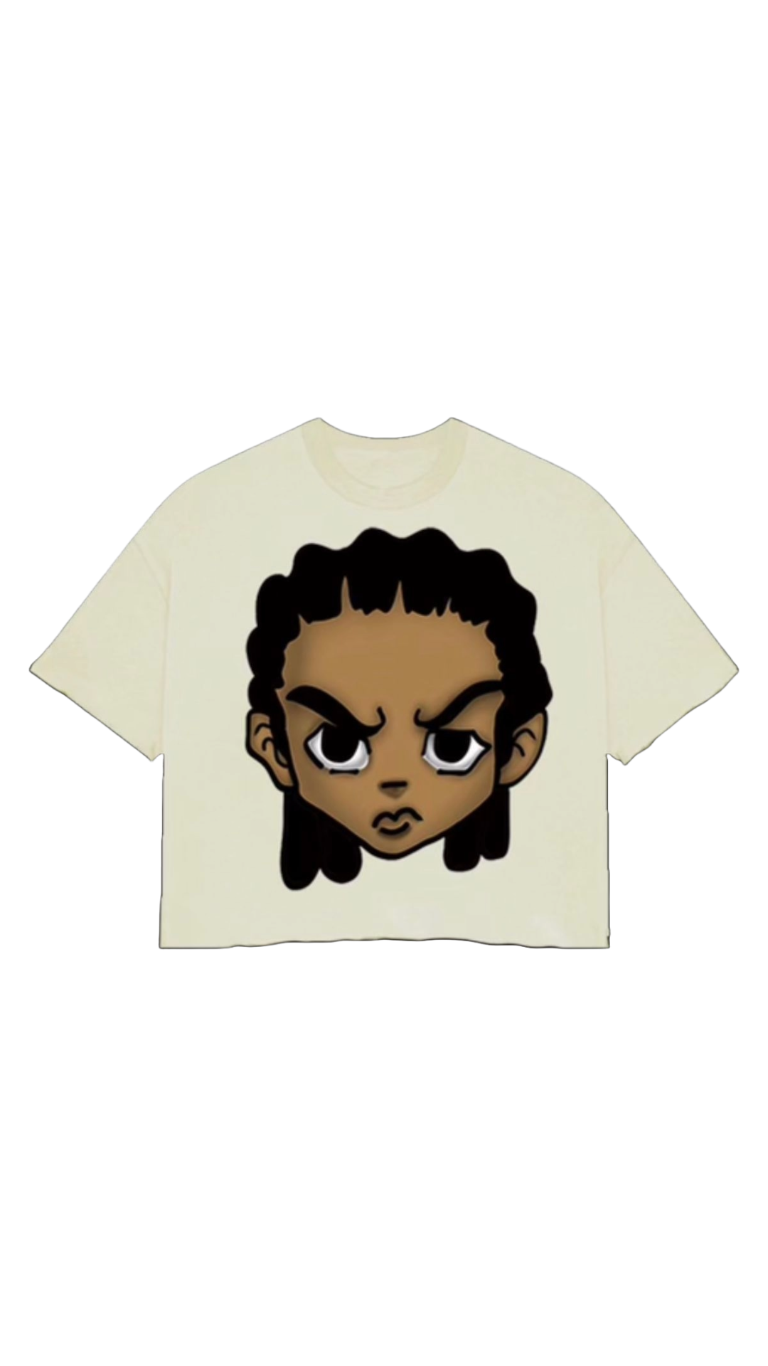 RILEY BIG HEAD CREAM CROP TOP