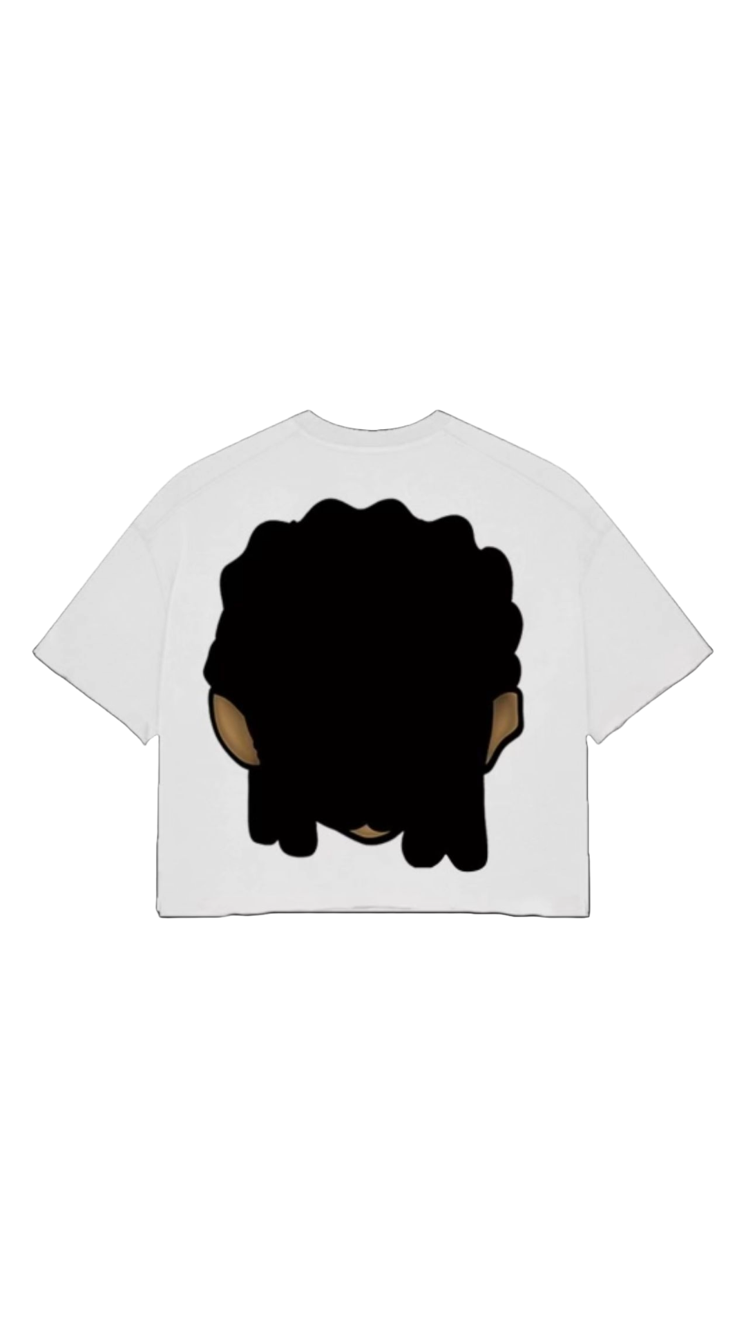 RILEY BIG HEAD WHITE CROP TEE