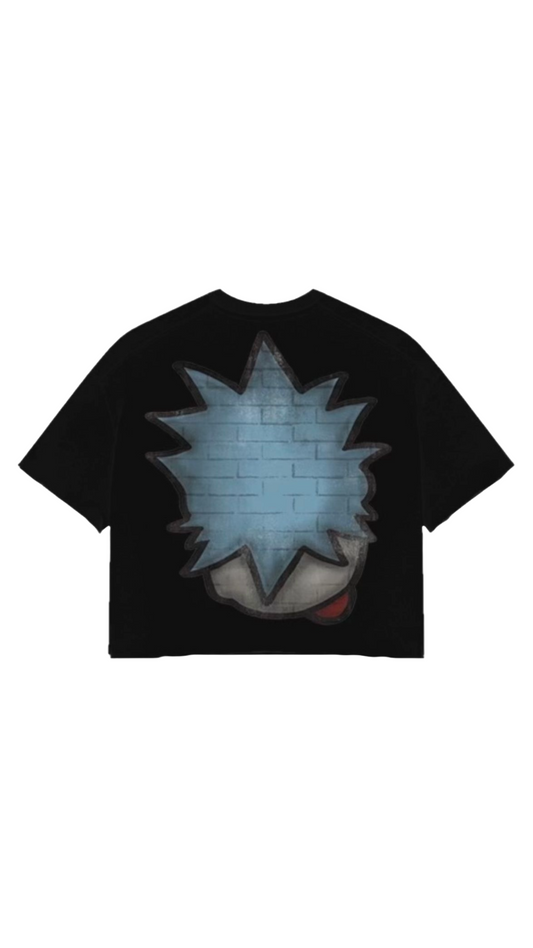 RICK BIG HEAD BLACK CROP TEE