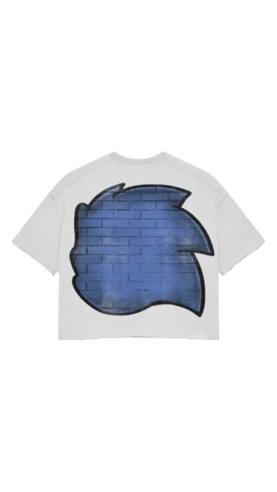 SONIC BIG HEAD WHITE CROP TEE