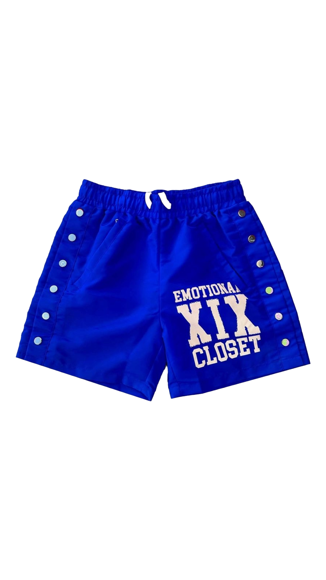 BLUE "BACKYARD" NYLON SHORTS