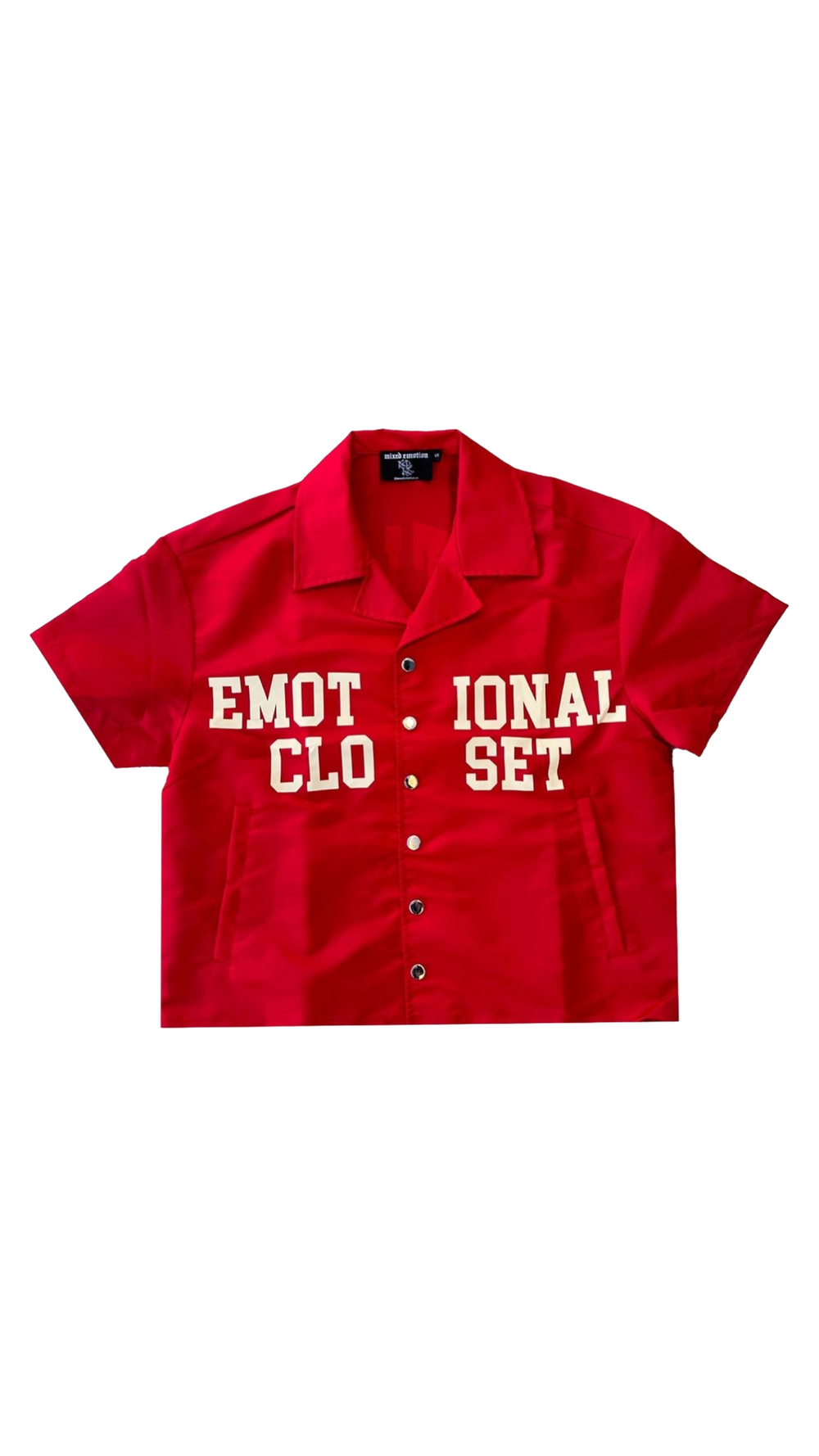 RED "BACKYARD" NYLON SHIRT