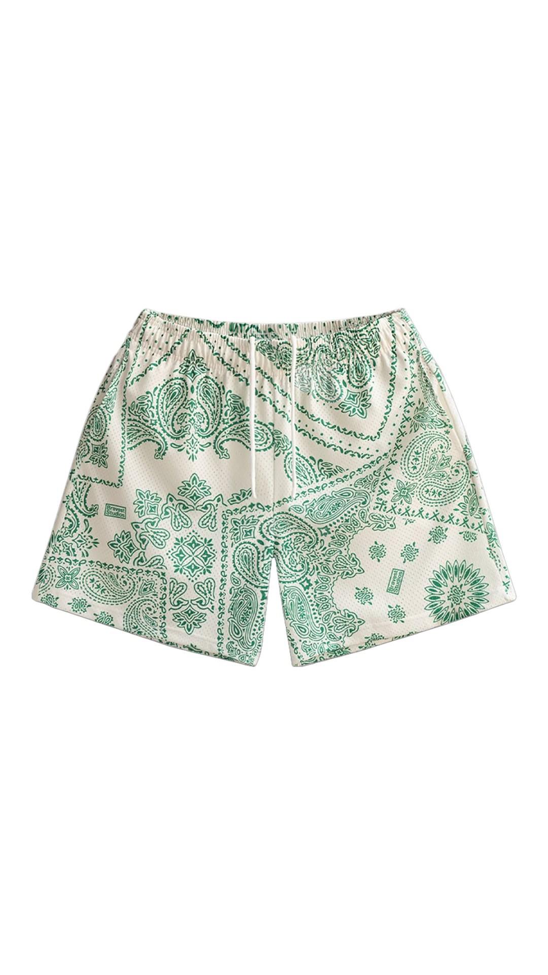 GREEN PORCELAIN SHORTS