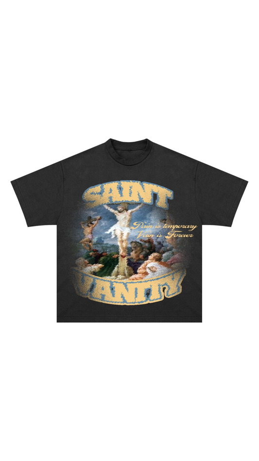 SAINT VANITY BLURRY CROSS TEE