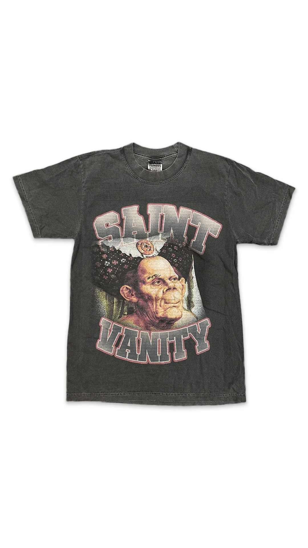 SAINT VANITY GREY HOQ TEE