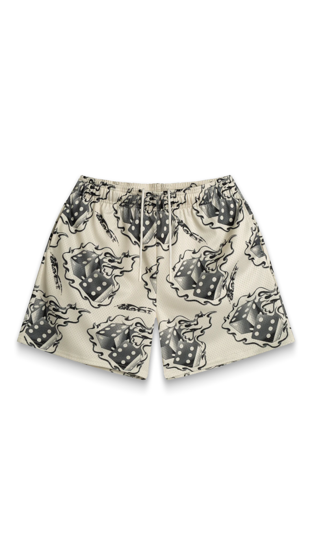 CREAM DICE SHORTS