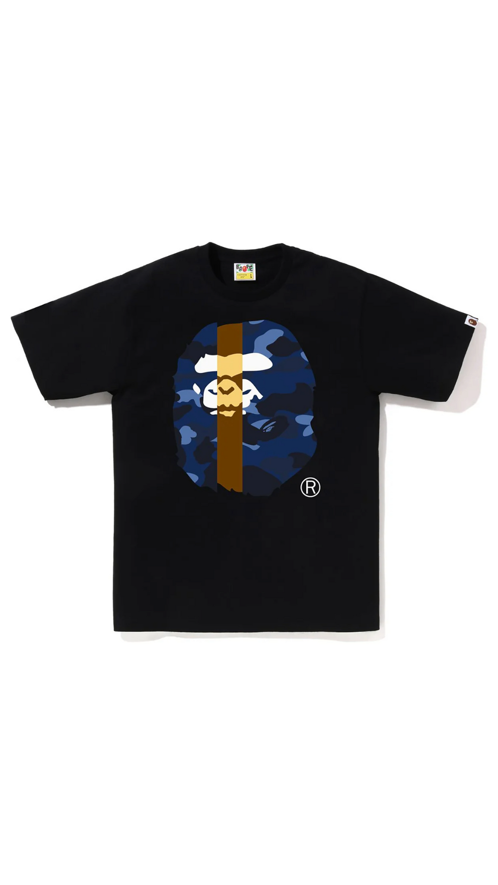 BAPE TRANSFORM BIG APE HEAD TEE (BLK/NVY)