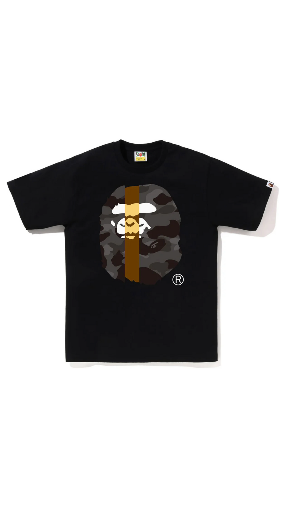 BAPE TRANSFORM BIG APE HEAD TEE (BLK/BLK)