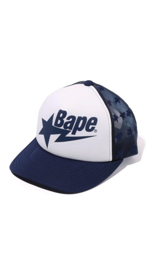 BAPE STA STARS MESH CAP (NAVY)