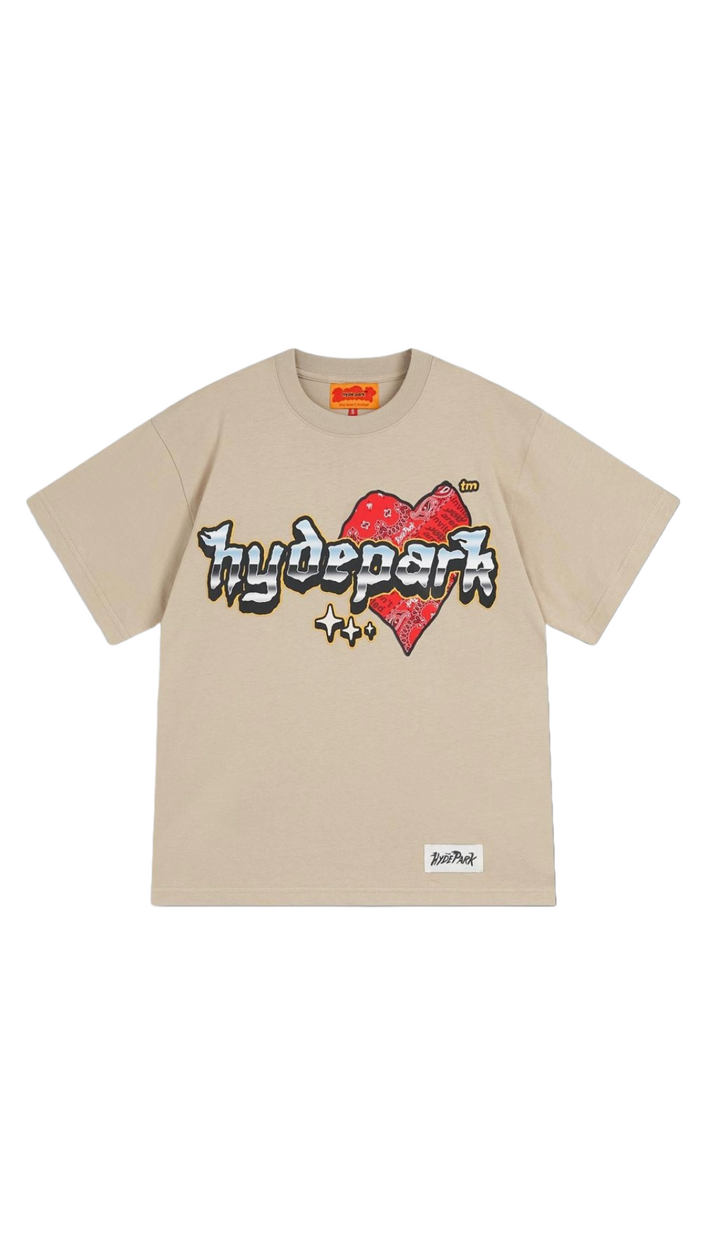 SLAB HEART TEE - CREAM