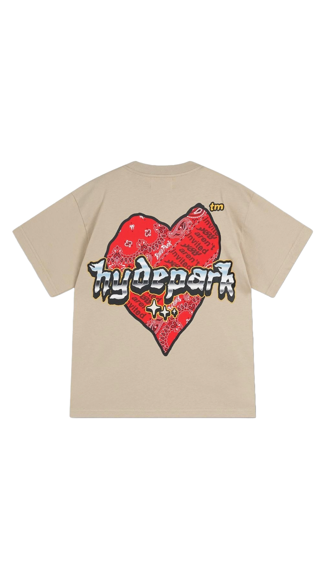 SLAB HEART TEE - CREAM