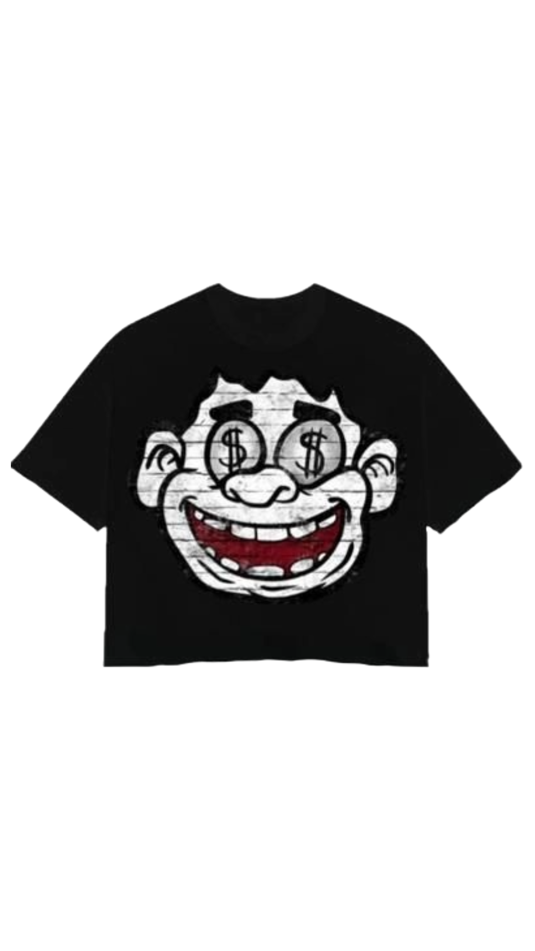 WHITE MONSTER BLACK TEE