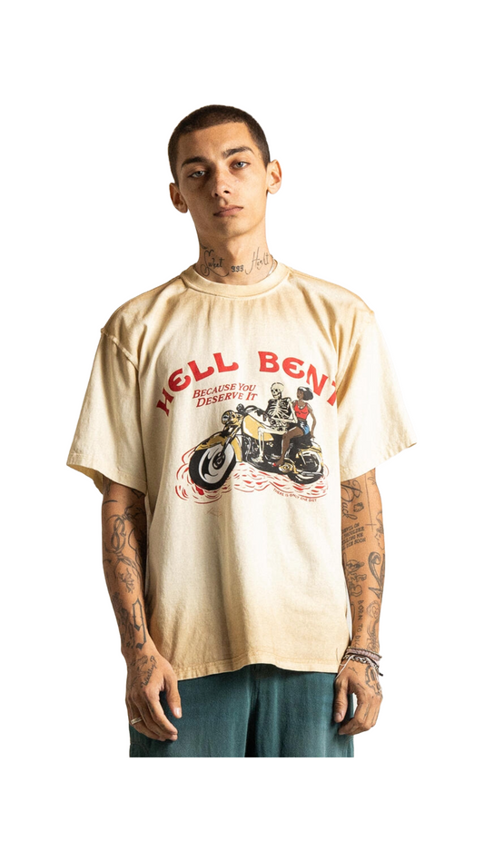 DSM HELL BENT TEE (ANTIQUE WHITE)