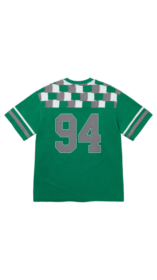 SUPREME PATCHWORK YOKE FOOTBALL TOP (GREEN)