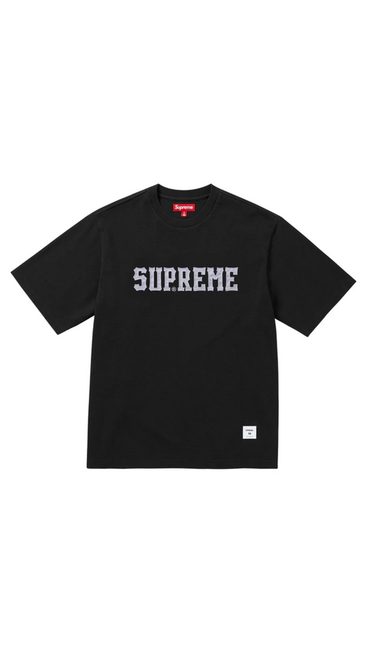 SUPREME TWILL APPLIQUE TOP (BLACK)