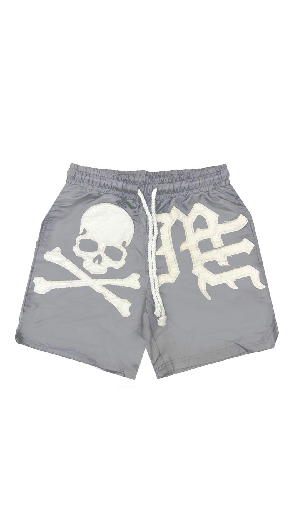 GREY "SKULL" SHORTS