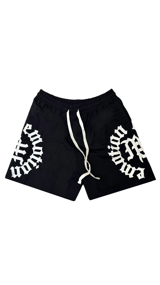 BLACK "CIRCLE" SHORTS