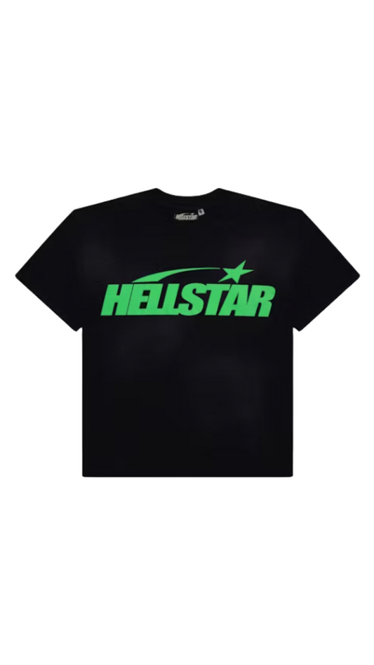 HELLSTAR CLASSIC TEE BLACK/GREEN (GEL PRINT)