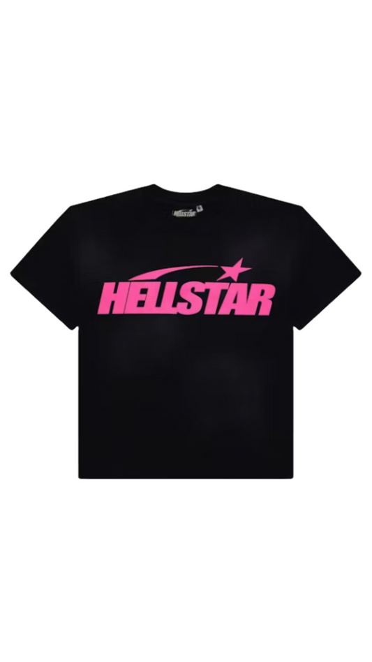 HELLSTAR CLASSIC TEE BLACK/PINK (GEL PRINT)