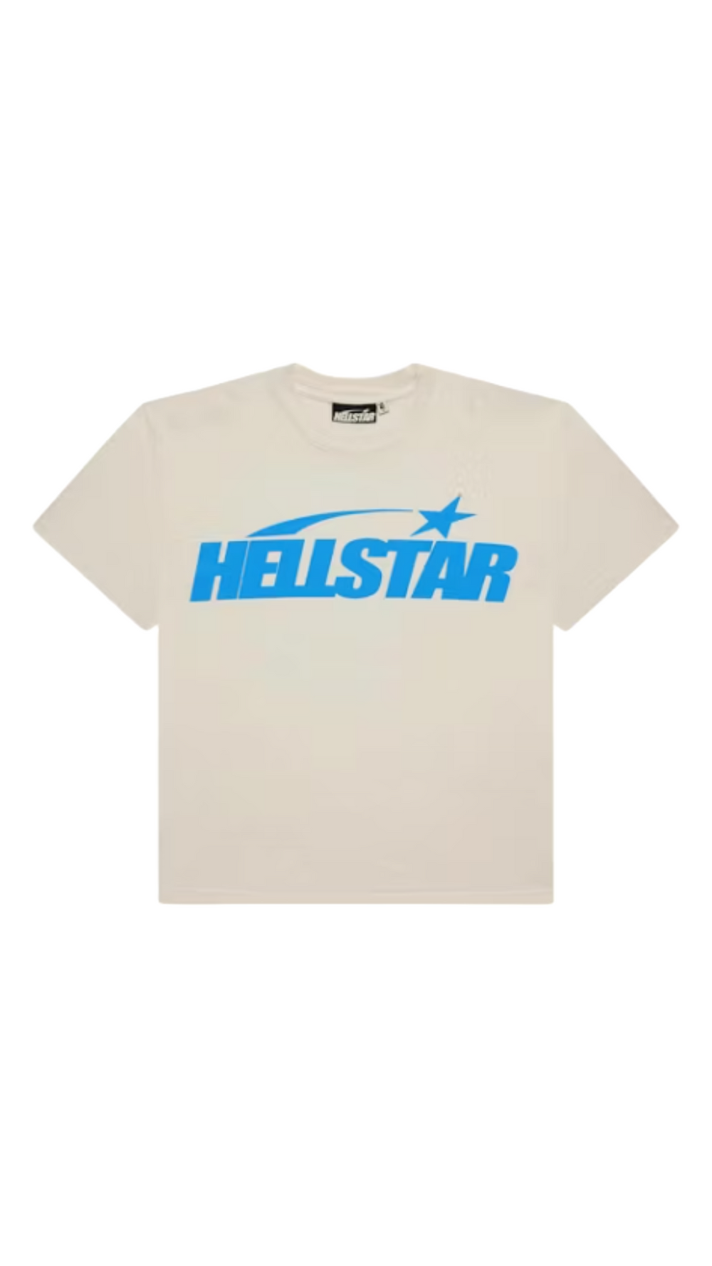 HELLSTAR CLASSIC TEE WHITE/BLUE (GEL PRINT)